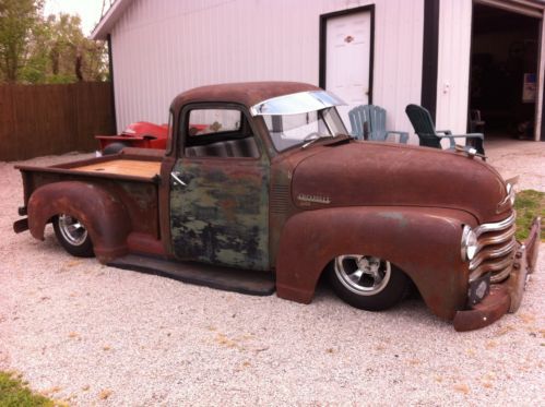 49 CHEVY FIVE WINDOW ,AIRBAGGED RAT, PATINA, image 2