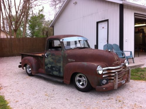 49 CHEVY FIVE WINDOW ,AIRBAGGED RAT, PATINA, image 23