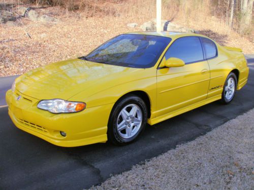 2003 chevrolet monte carlo ss coupe ! yellow/graphite aero kit, sunroof,loaded