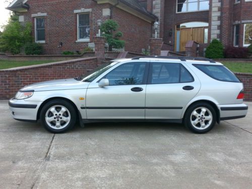 2000 saab 9-5 se wagon 3.0l v6 turbo near perfect cond leather silver low resrve