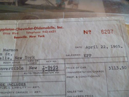 1965 Impala, Convertible,Chevy,Project,1966,1967,1968,327,rare, image 10