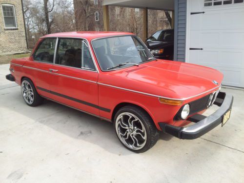 1976 bmw 2002  red 2 dr. coupe