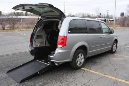 13 dodge grand caravan handicap accessible wheelchair van rear ramp we finance