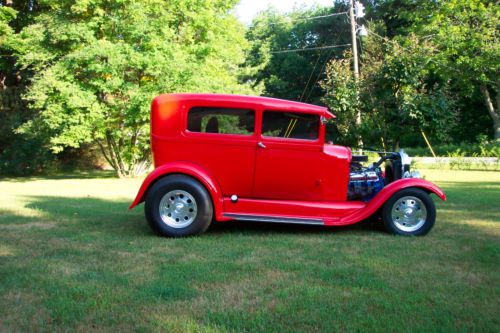 1929 ford model a tudor hot rod w/455 olds chopped top