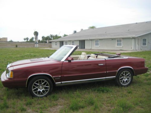 1986 chrysler lebaron turbo convertible