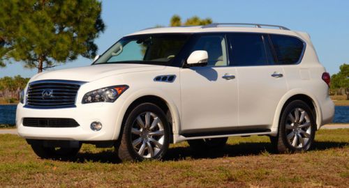 2012 infinity qx56 - white - theater package - amazing condition