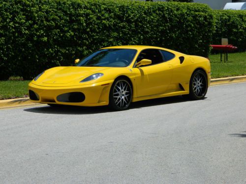 2006 ferrari f430 coupe f-1 giallo modena hre wheels carbon fiber dash amazing