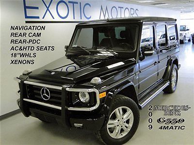 2009 mercedes g550 wagon awd!! nav rear-cam rear-pdc a/c&htd-sts xenons 18wheels
