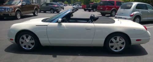 2003 ford thunderbird t-bird convertible &amp; removable hard top 2-door 20k miles !