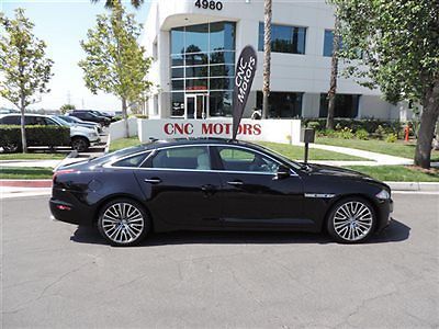 2013 jaguar xj ultimate black on white / low miles / loaded / apple features