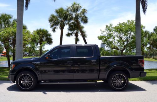 2013 ford f-150 fx2 supercrew cab black/black pick up truck low miles like new