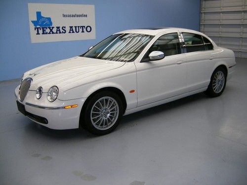 We finance!!!  2007 jaguar s-type 3.0 auto roof heated seats park assist 2 keys!