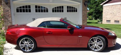 2010 jaguar xk convertible red low mileage premium upgrades showroom clean