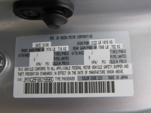 2008 Mazda MX-5 Miata Grand Touring Convertible 2-Door 2.0L, US $19,500.00, image 12