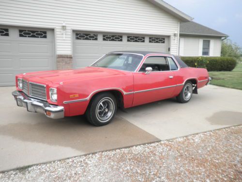 1975 75 dodge coronet custom survivor barn find rallye red 2 dr. drive home exc