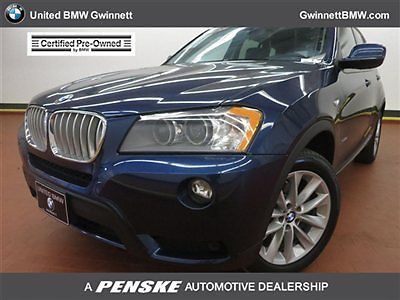 Xdrive28i low miles 4 dr automatic gasoline 2.0l 4 cyl deep sea blue metallic