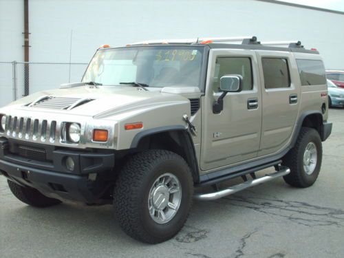 2005 hummer h2, pewter with black leather, 88k well cared for miles