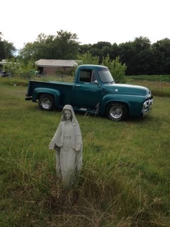 55 ford f100 pickup street rod truck rat rod