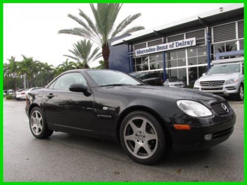 00 obsidian black slk-230 limited edition 2.3l i4 kompressor convertible *low mi