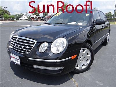 Kia amanti 4dr sedan low miles automatic gasoline 3.8l dohc 24-valve v6 black