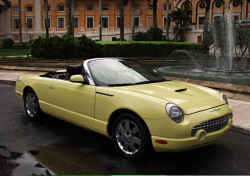 2002 ford thunderbird convertible 28k miles see 40 pictures cleanest t-bird