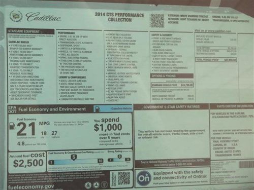 2014 Cadillac CTS Performance, US $47,000.00, image 5