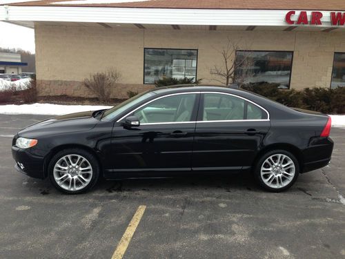 2007 volvo s80 v8 awd nav, htd/ac seats, adaptive cruise - loaded!  black/tan