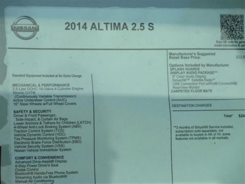 2014 Nissan Altima 2.5 S, US $20,229.00, image 5