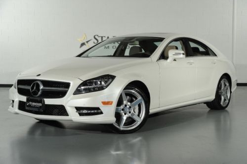 2014 mercedes cls550 premium 1 lane tracking 4dr sedan diamond white