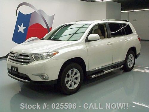 2012 toyota highlander 7-pass leather rear cam only 21k texas direct auto