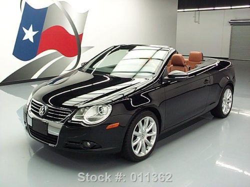 2010 volkswagen eos lux convertible sunroof leather 40k texas direct auto