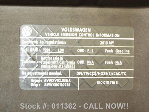 2010 VOLKSWAGEN EOS LUX CONVERTIBLE SUNROOF LEATHER 40K TEXAS DIRECT AUTO, US $18,980.00, image 22