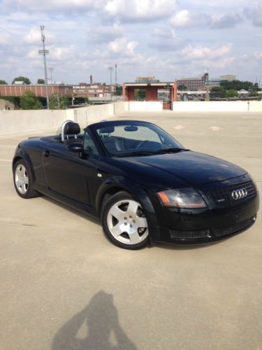 2001 black audi tt quattro convertible (cabrio) sports car