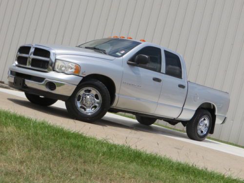 04 ram 3500 1-ton srw 5.9l cummins h.o leather goose-neck 1owner  short-bed tx