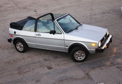 1984 volkswagen rabbit cabriolet base convertible  1.8l  ***no reserve***