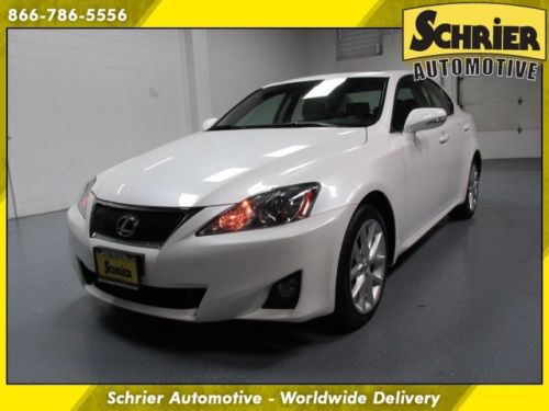 11 lexus is250 awd white keyless go 6 disc homelink paddle shifters