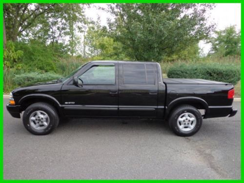 2003 chevy s-10 pickup crew cab 4x4 clean carfax 113k mi v-6 auto no reserve