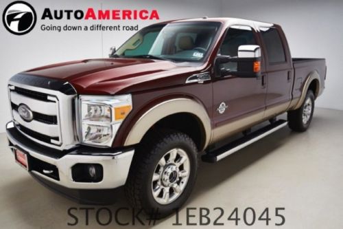 2011 ford f-250 4x4 lariat 37k low miles nav rearcam crewcab sunroof cln carfax