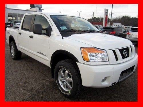 New 2012 nissan titan 4wd crew cab pro-4x msrp $43,170