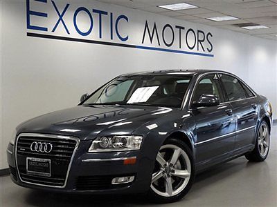 2008 audi a8 quattro nav rear-cam pdc push-start/stop shades 19-whls bose xenons