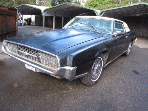 1967 ford thunderbird, rust free calif. car