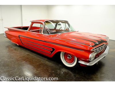 1959 chevrolet el camino 327 automatic dual exhaust red on red have to see