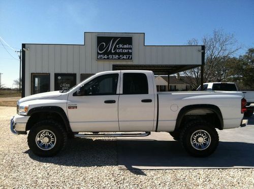 2008 dodge ram 2500 quad cab cummins diesel lifted 4x4 chrome wheels