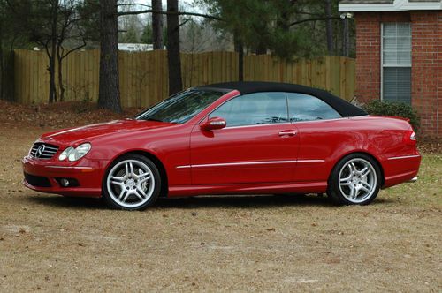 2005 mercedes-benz clk55 amg convertible 362hp 5.5l navigation clk no reserve