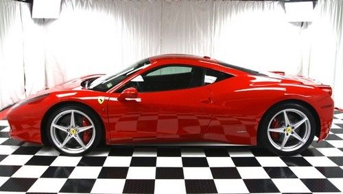 2010 458 italia coupe - red/blk - like new - loaded up - no stories - call now!!