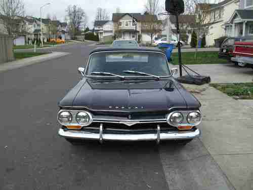 1964 Chevrolet Corvair 900 Monza Spider Convertible Turbo  Rare NO RESERVE, image 8