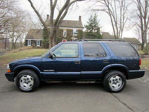 2002 chevrolet blazer lt with 4x4 and no reserve