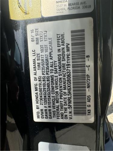 2016 Honda Odyssey HANDICAP WITH POWER  RAMP, US $28,900.00, image 17