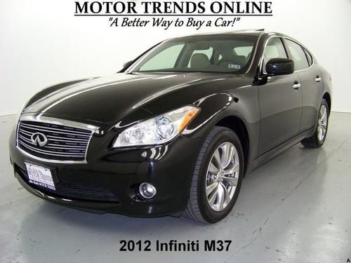 Awd navigation rearcam sunroof htd ac seats bluetooth 2012 infiniti m37 m37x 36k