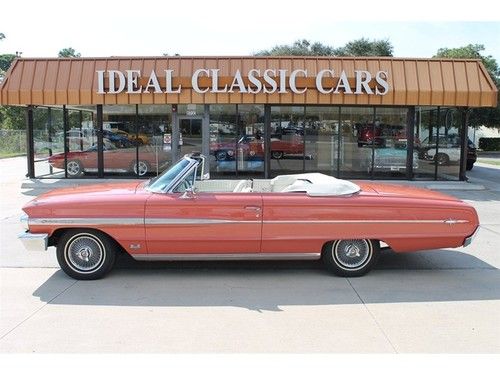 1964 ford galaxie 500xl california convertible 390 v8 auto new top, samoan coral
